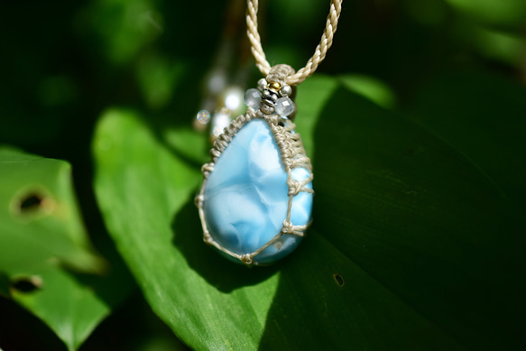 Dazzling Shadows 高品質 Larimar 項鍊 711 第8張的照片