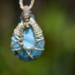 Dazzling Shadows 高品質 Larimar 項鍊 711 第11張的照片