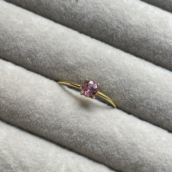 Cherry Blossoms ... Malaya Garnet ring 3枚目の画像