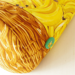 アメリカンコットン*バナナがいっぱい縦長トートバッグ* 3枚目の画像