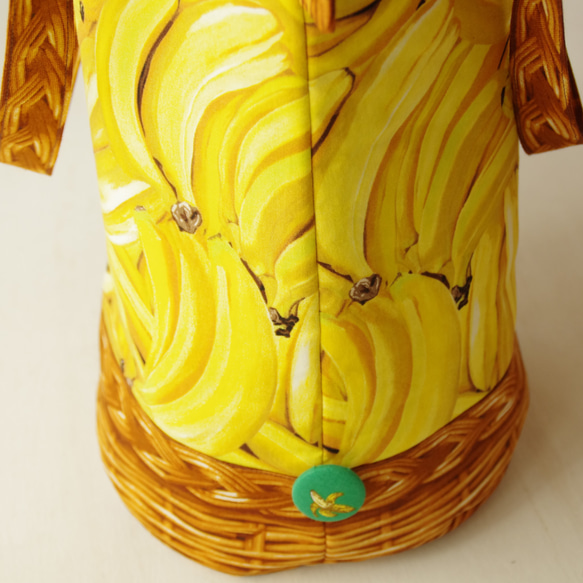 アメリカンコットン*バナナがいっぱい縦長トートバッグ* 7枚目の画像