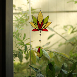 ⭐Creema限定⭐紅葉（KOUYOU）オーナメント〜ステンドグラス ～ 2枚目の画像