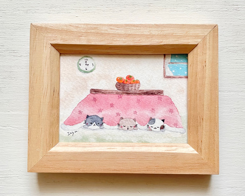 猫の絵 269 水彩画 原画｜Yahoo!フリマ（旧PayPayフリマ）