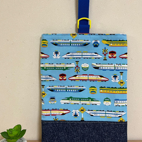 ☆色選べます♪電車 新幹線 上履き入れ 上靴入れ 上履き袋 男の子