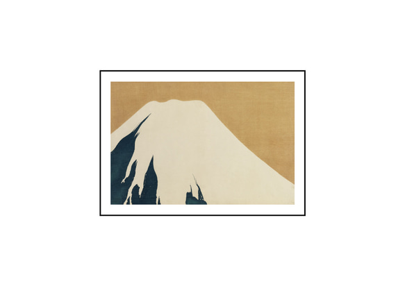 神坂雪佳の富士山、和モダンだけじゃない、応用が利く和柄ポスター、色々なインテリアに！富士山、お正月【HS-0038】 10枚目の画像