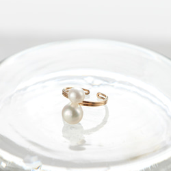 14kgf-W pearl small ear cuff 1枚目の画像