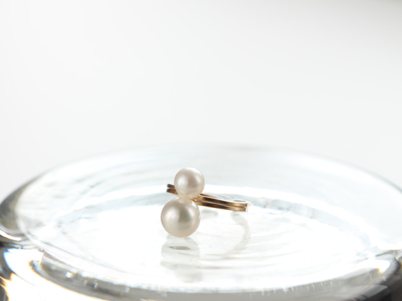 14kgf-W pearl small ear cuff 第8張的照片