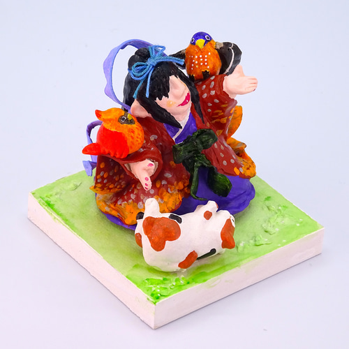 粘土人形 木花咲耶姫＆石長比売 その3 その他人形 UKfactory 通販