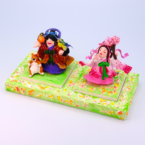 粘土人形 木花咲耶姫＆石長比売 その4 その他人形 UKfactory 通販