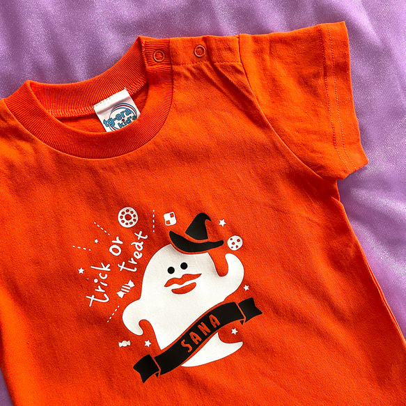 【10/15までの受付】HAPPY ハロウィンTシャツ☆名入れ 3枚目の画像