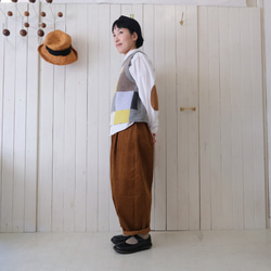 reversible wool knit patchwork vest 第15張的照片