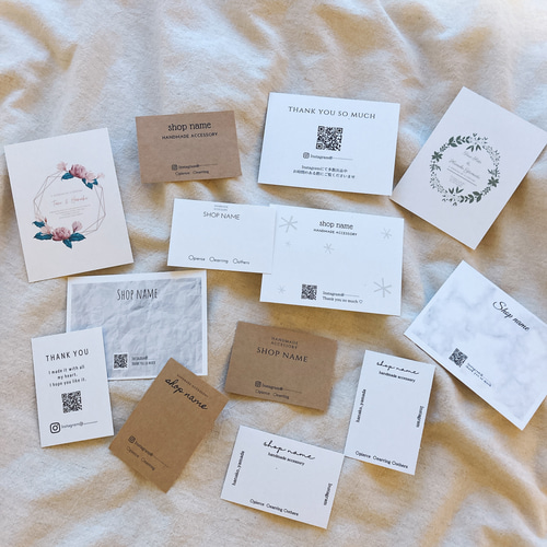 オーダー ハガキサイズ ネイルチップ ショップカード