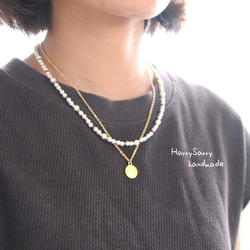 新色〉1点のみ 秋色♪ 煌めくスワロのビジューネックレス｡ﾟ＋