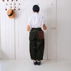 　corduroy potiron pants * khaki * 第7張的照片