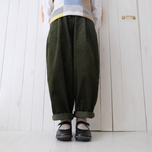 　corduroy potiron pants * khaki * 第14張的照片