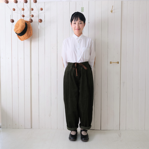 　corduroy potiron pants * khaki * 第8張的照片