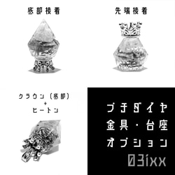 【送料無料】盛塩 オルゴナイト プチダイヤ 台座なし 5点セット 天然石 インテリア 03ixx【10月誕生石】 15枚目の画像