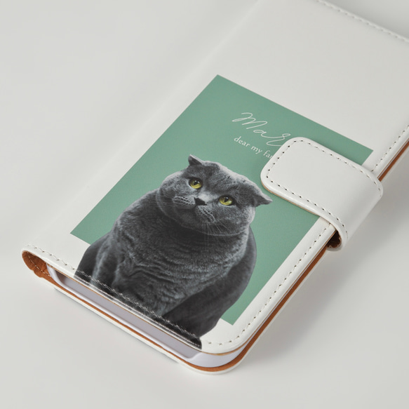 ペット　グッズ　オリジナル　写真　うちの子　スマホケース　オリジナルグッズ　猫　犬　手帳型　贈り物　ペット用品　母の日 3枚目の画像