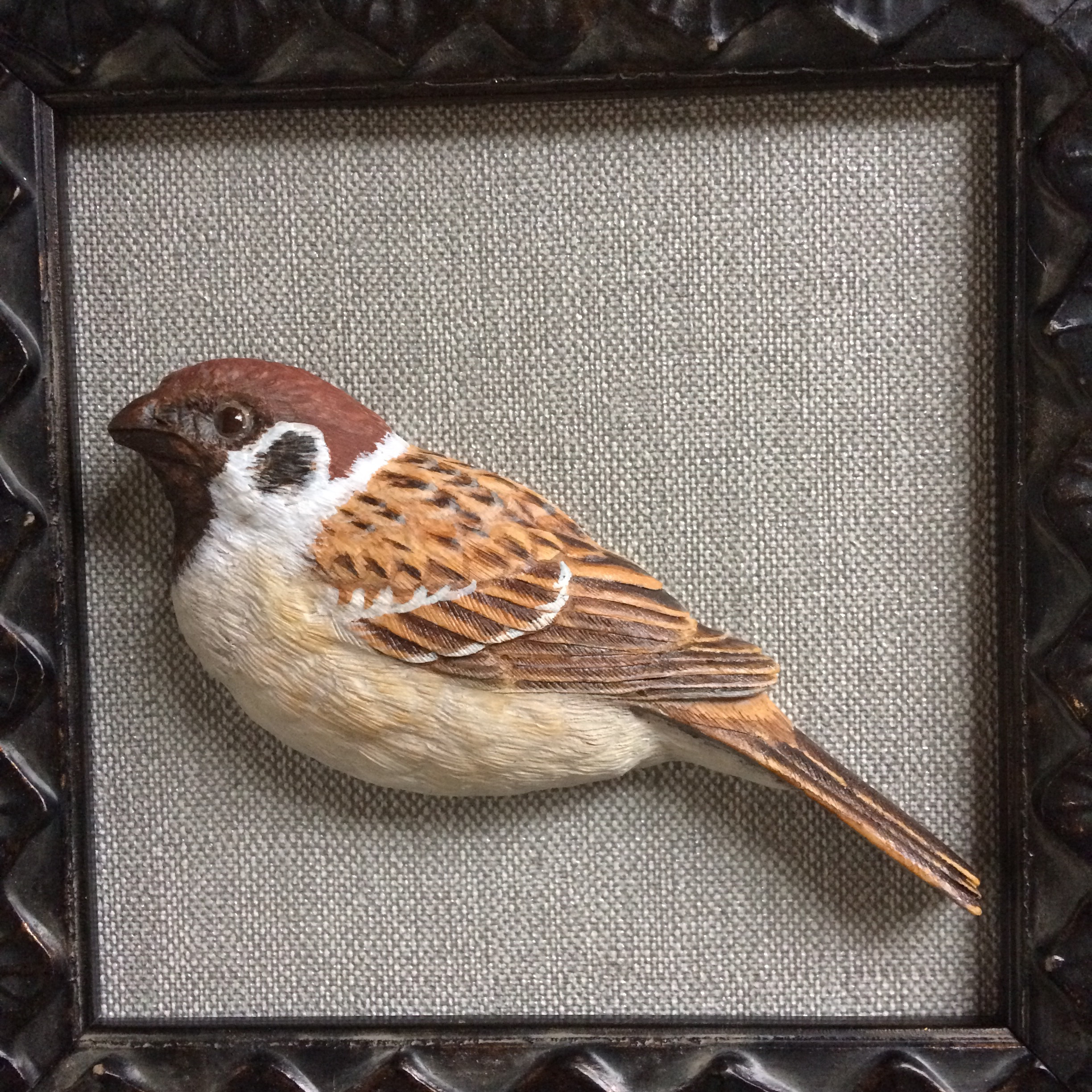 バードカービング 木材 木彫バードカービング】ハシビロコウ（小