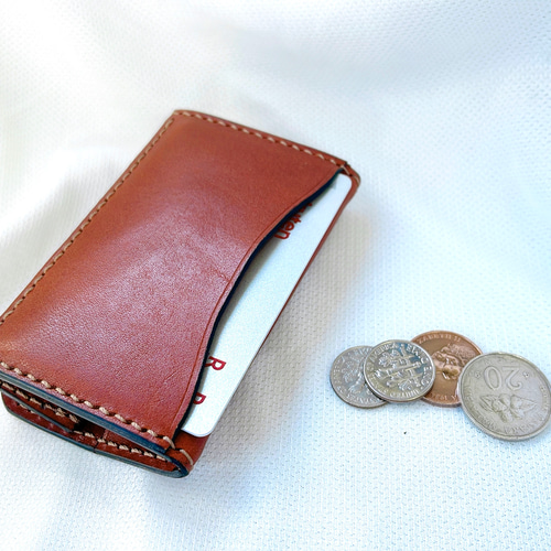 送料無料】手縫い！本革 高級 イタリアンレザー ボックス型 コイン