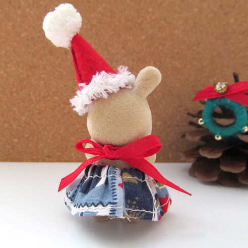 ハンドメイド＊シルバニア＊うさぎ＊赤ちゃん＊クリスマス＊帽子