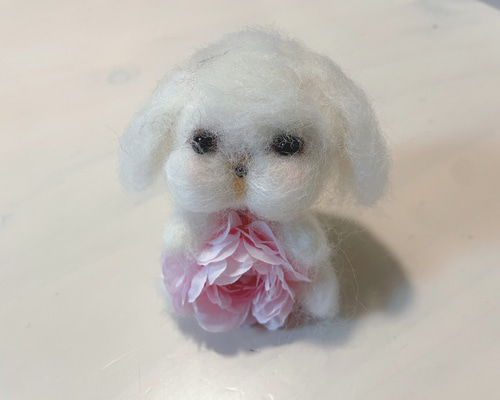 マルチーズちゃん 羊毛フェルト sayaka 通販 14753327｜Creema(クリーマ)