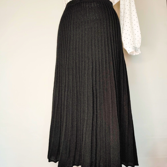 受注製作】お色を選んで リブフレアースカート ブルガリアスカート  