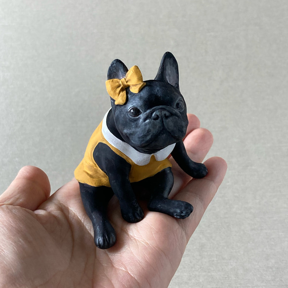 犬のオブジェ フレンチブルドッグの置物 動物 像 人形 インテリア
