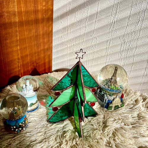 ステンドグラスのクリスマスツリー【受注制作】 クリスマスツリー