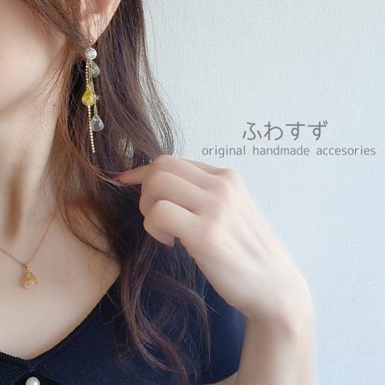 甘い香りの金木犀 雫 アクセサリーセット サージカルステンレス