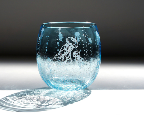 淡色ゆらゆら海月（たるグラス） グラス ART空（アートクー） 通販