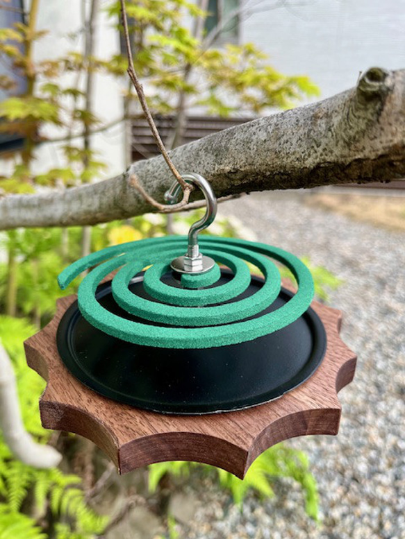 蚊取り線香ホルダー お香立てとしても使用できます 蚊取り線香ホルダー