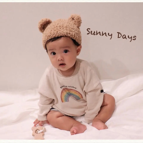 be teddybear cap ふわふわ くまさん帽子 帽子(ベビー・キッズ be teddybear cap ふわふわ くまさん帽子 帽子(ベビー・キッズ