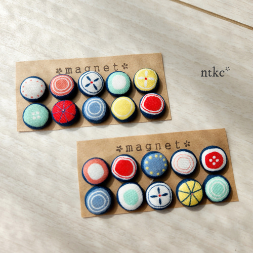 おまかせ マグネット 10個セット＊marble＊ ビー玉 マーブル フルーツ 