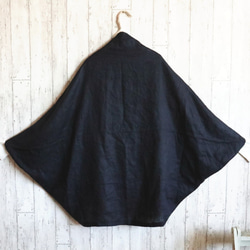 【 豊富な５色展開！３WAY】リネンの羽織りボレロ　ストール❣️フォーマル　和装　生成り・黒・チャコール・紺　 13枚目の画像