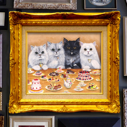 猫の似顔絵　額入り　猫　オーダー　似顔絵　ネコ　ペット肖像画　お祝い　ギフト 猫の似顔絵額入り猫オーダー似顔絵ネコペット肖像画お祝いギフト