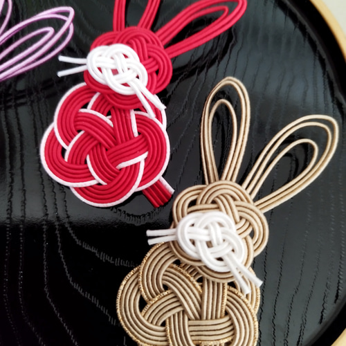 水引 パーツ 素材 うさぎさん達 その他インテリア雑貨 梅乃-Mizuhikiya