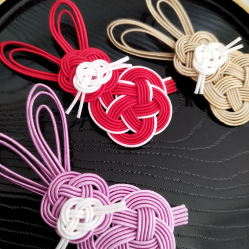 水引 パーツ 素材 うさぎさん達 その他インテリア雑貨 梅乃-Mizuhikiya