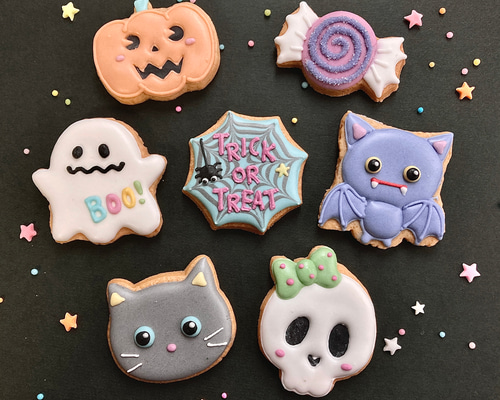 受付20日まで【10月27日発送】ハロウィンアイシングクッキーセット
