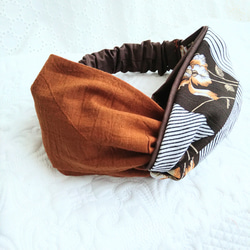 【限量2】Nekonokaori｜歐式複古頭巾｜棕色 第1張的照片
