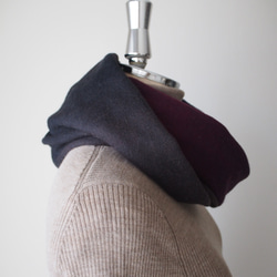 Creema限定・特集掲載【色の魔法と大人の上品スヌード】グラデーションスヌード・オペーク 3枚目の画像