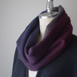 Creema限定・特集掲載【色の魔法と大人の上品スヌード】グラデーションスヌード・オペーク 9枚目の画像