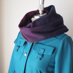 Creema限定・特集掲載【色の魔法と大人の上品スヌード】グラデーションスヌード・オペーク 5枚目の画像