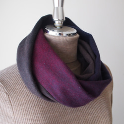 Creema限定・特集掲載【色の魔法と大人の上品スヌード】グラデーションスヌード・オペーク 2枚目の画像