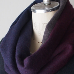 Creema限定・特集掲載【色の魔法と大人の上品スヌード】グラデーションスヌード・オペーク 8枚目の画像