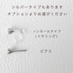 【両耳セット】付けっぱなしOK‼️　レインボームーンストーン　サージカルステンレス刻印あり（ピアス/イヤリング対応） 7枚目の画像