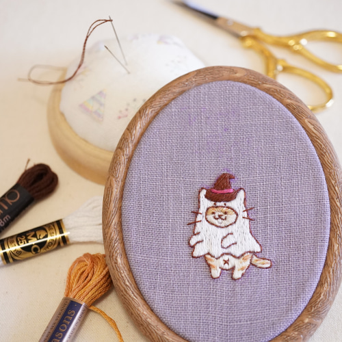 アンティークキルト＆アニマル刺繍わんちゃん♡ねこちゃん