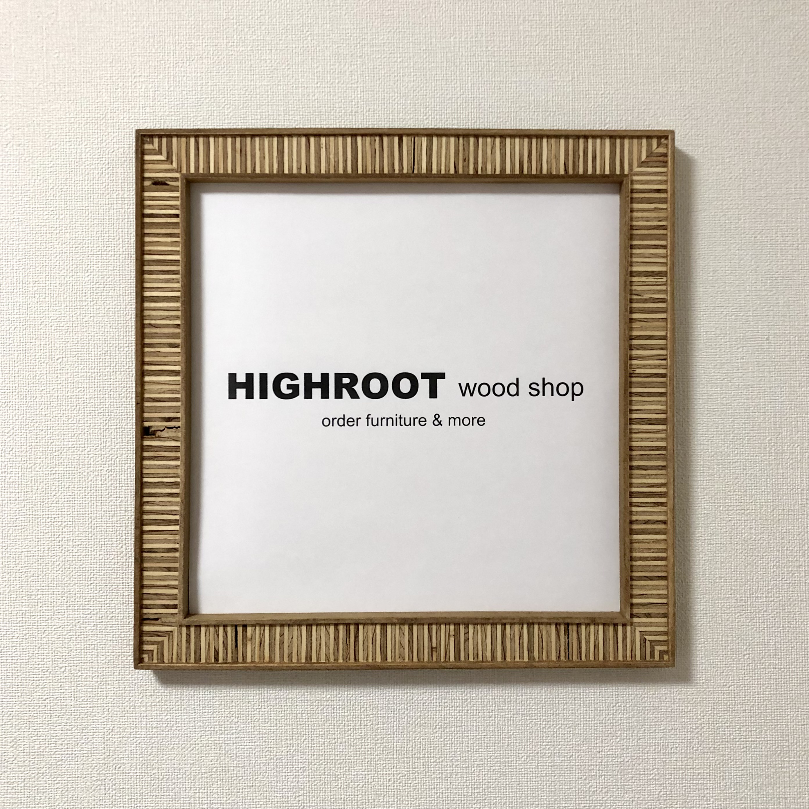 木製フレーム1 30cm角 額