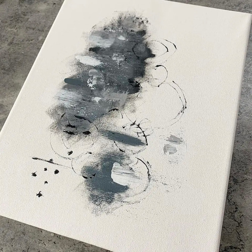 現代アート 35×28㎝ モダン 絵画 原画 抽象画 アートパネル