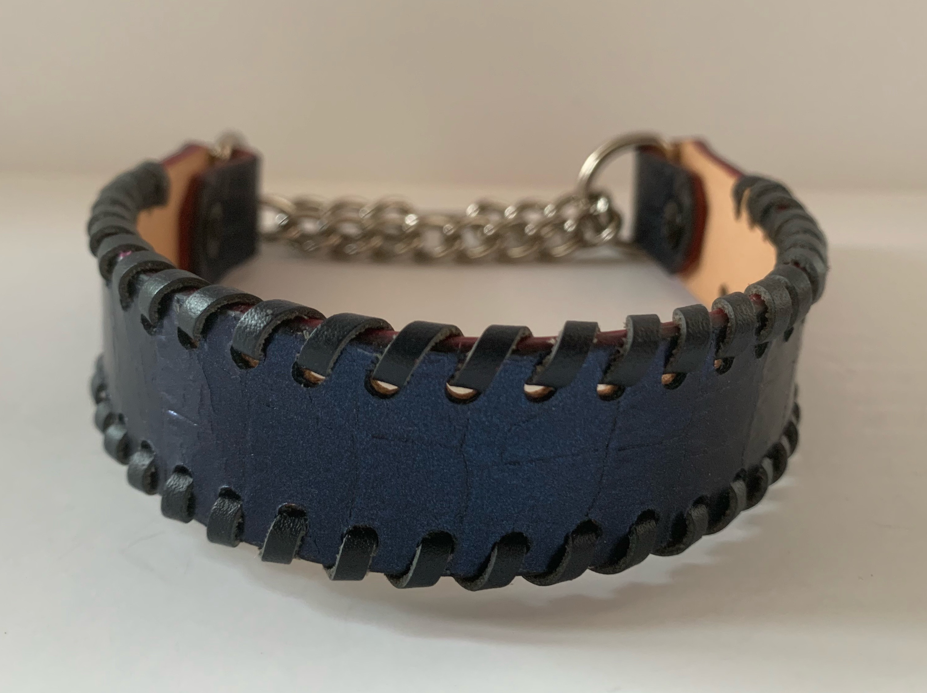 犬の本革ハーフチョークNo.161(中型犬)